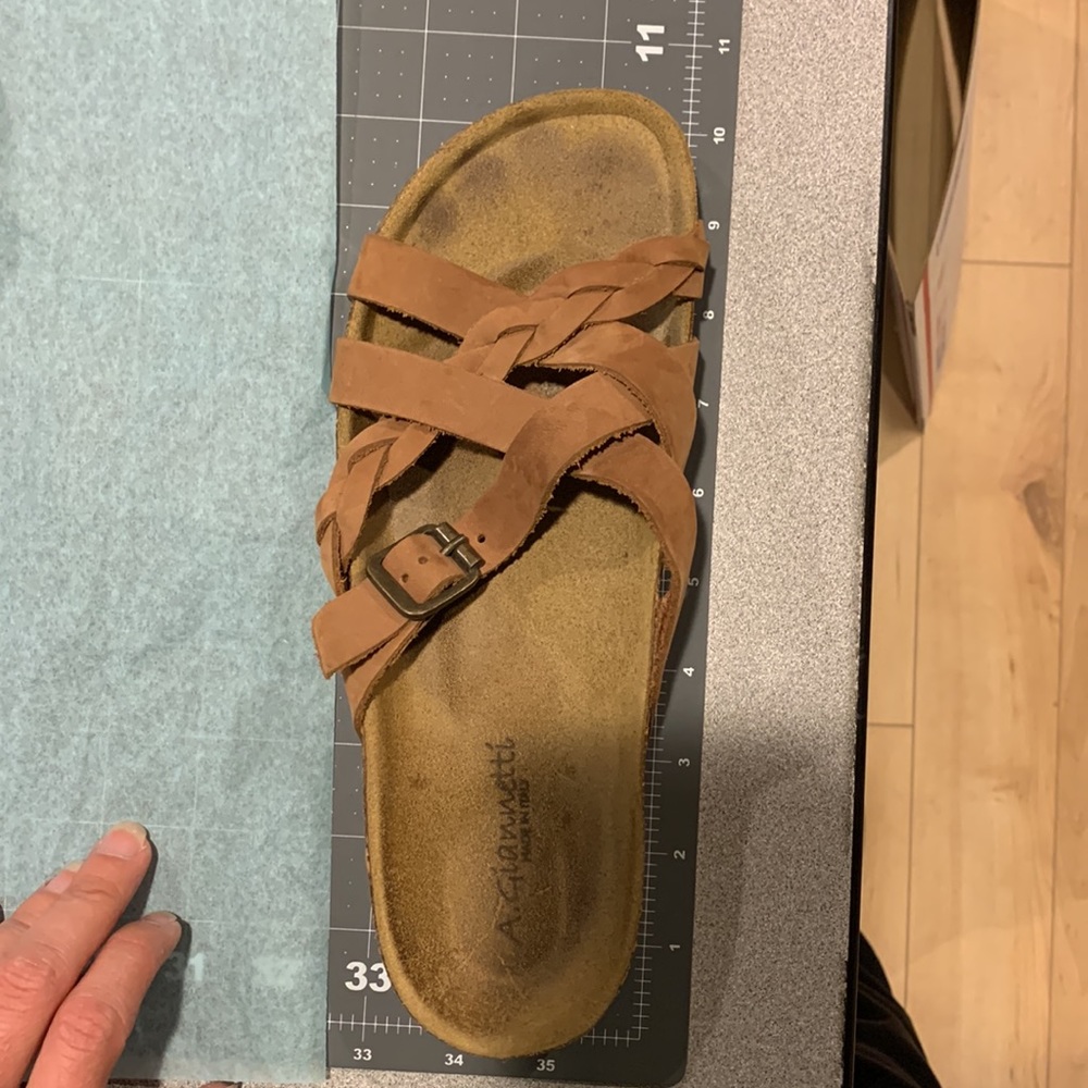 A. Giannetti leather slipon sandals - Picture 5 of 5